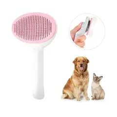 OEM - Peine para Mascotas con Botón Expulsador de Pelos