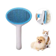 OEM - Cepillo Peine para Mascotas con Botón Expulsador de Pelos