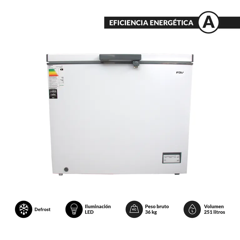 Congelador Horizontal Blanco 251 L