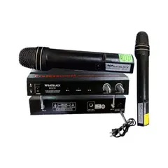 BATBLACK - Micrófono Inalámbrico Doble Manual VHF BT-219