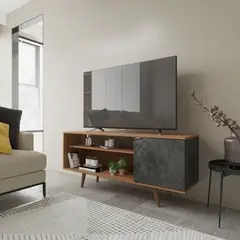 2020 HOME PERU - Mesa de TV 60 pulgadas Estambul - Almendra Mármol