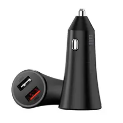 XIAOMI - Cargador de Auto Mi 37W Car Charger Fast Charger - Negro