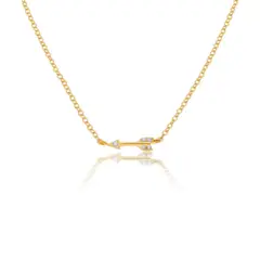 CRISLU - Collar con flecha pequeña - C de -