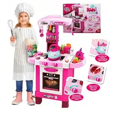 GENERICO - Set Cocina de Juguete Infantil con Tetera Bota Vapor