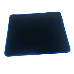 GENERICO - MOUSE PAD PEQUEÑO NEGRO CON BORDES COLOR AZUL