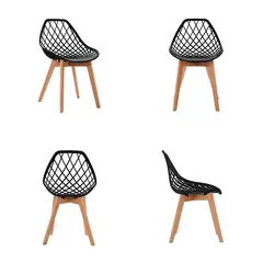 BONNO - Set X 4 Silla Diseño Turia Negra