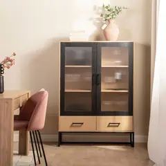 TU MESITA - Vitrina Moderna Antony color HayaNegro