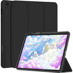 FUNDAANTIGOLPES - Funda Smart con Porta Lapiz para Tablet Samsung tab A9 plus 11 Negro