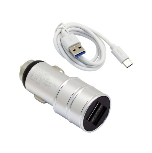 Cargador de Auto USB doble + Cable USB Tipo C RD-4061 REDD