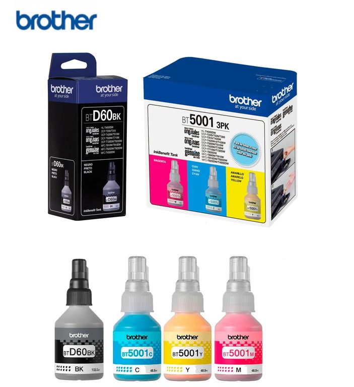 Pack De Tintas Btd60bk + Pack 3 Color 3pk-Tank
