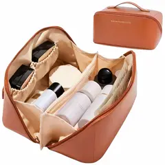 MINARI - Neceser Organizador de Maquillaje Cuero PU Bolso de Viaje MR 447N