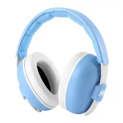 MUMBA - Audífonos Antiruido Orejeras para Bebés 3-24 meses Reducción de Ruido 31dB Celeste Blanco -
