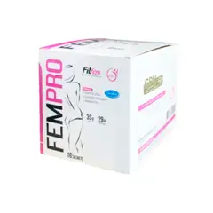 FITFEM - PROTEÍNA FEMPRO Caja 10 Unid VAINILLA MÁS SHAKER