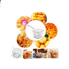 GENERICO - Mini escurridor de frituras Canasta para mesa