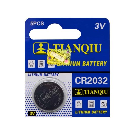 Pila Lithium 3V CR2032 TIANQIU Set x 5 und