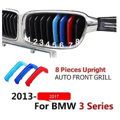 GENERICO - COVER DE GRILL PARA BMW SERIE 3 F30 ( 2013/2018) 8 PALITOS / REJILLAS