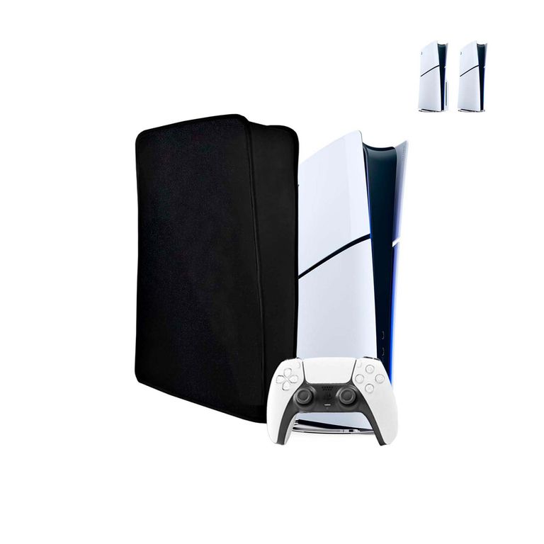 Funda Protector Antipolvo Negro Compatible Ps5 Slim