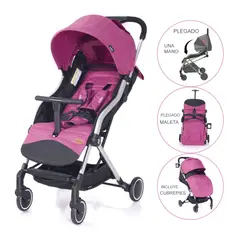 EVEZO - Coche Maleta AVENTIR Aluminio - Pink