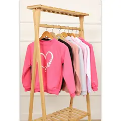 TAIS PRINCESS - Polera afranelada corazón niñas