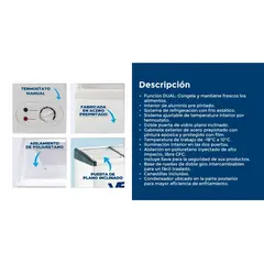 VENTUS - Congeladora CTV-400I Blanco