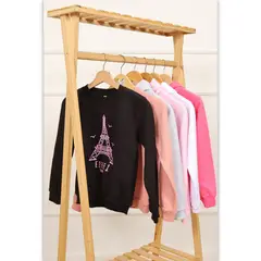 TAIS PRINCESS - Polera niñas afranelada Eiffel Tower