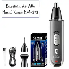 KEMEI - Recortadora Nasal Barba Cejas Y Oído Recargable KM-313