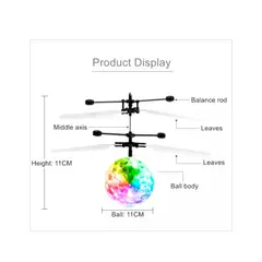 LH ELECTRONIC - Juguete Mini helicóptero con Sensor