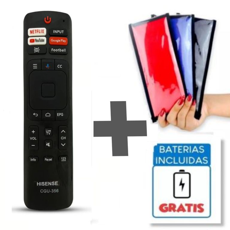 Control Remoto Para Hisense Smart Versión nueva Pilas