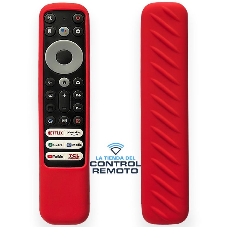 Funda de Silicona Anti Golpe para Control Remoto TCL RC902V - Rojo
