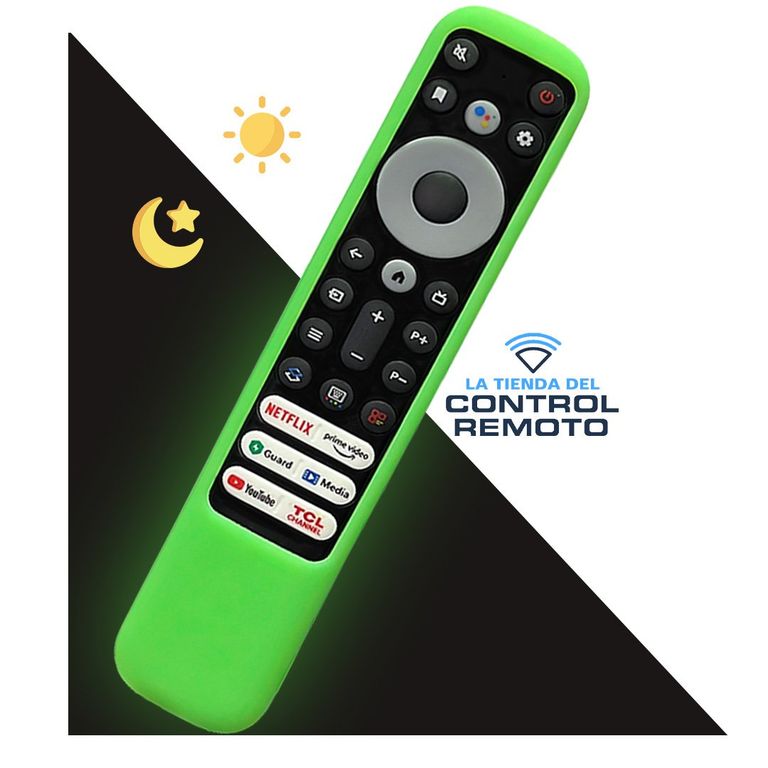 Funda de Silicona Anti Golpe para Control Remoto TCL RC902V - Verde