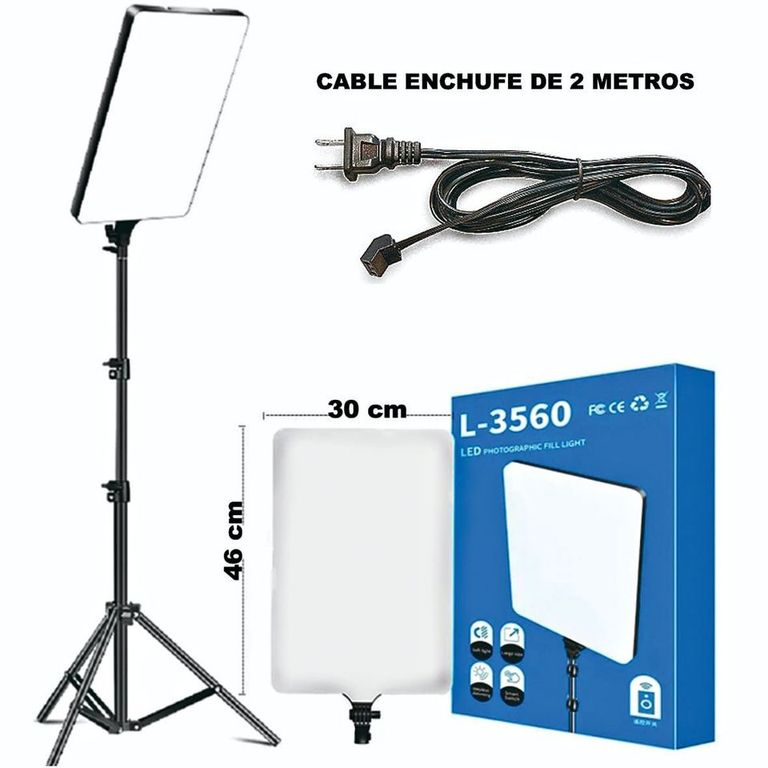 Reflector Luz LED Panel de iluminación de Estudio con Tripode