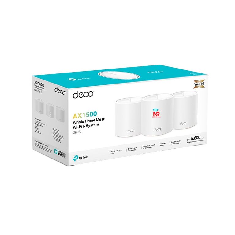 Deco x10 3pack Sistema Wi-Fi 6 dual banda AX1500 tp-link