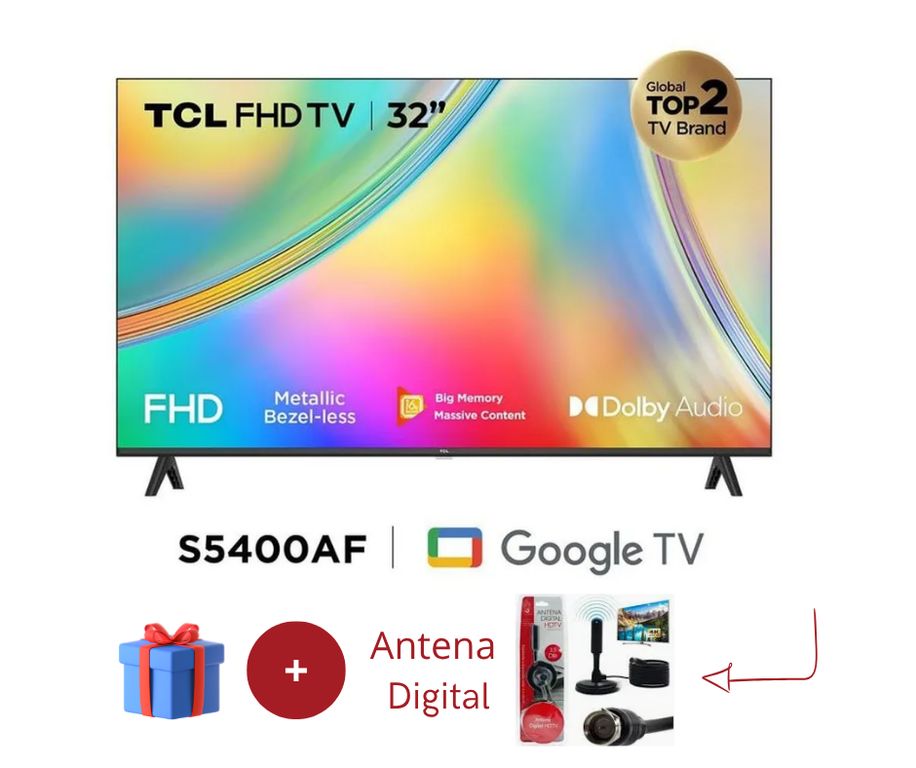 TELEVISOR DE 32" SMART TV 32S5400AF + Antena Digital
