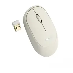 GENERICO - Mouse Inalámbrico USB 24ghz - Blanco