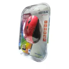 GENERICO - Mouse Inalámbrico USB - Rojo