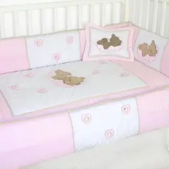 BABY MERINOS - Set de Cuna y 4 protectores - Prestige - Osita soñadora