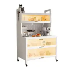 GRETAIL - Estante Organizador Multiuso Cocina Platos Ollas Almacenamiento Blanco
