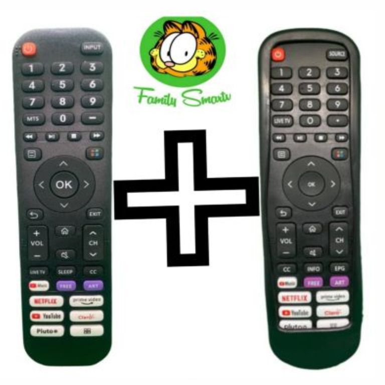 Control remoto para televisor Smart Hisense EN2I30H funda Negro