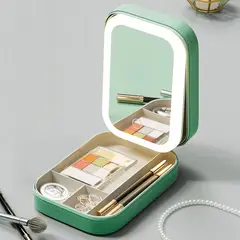 GENERICO - Neceser con Espejo LED recargable con USB
