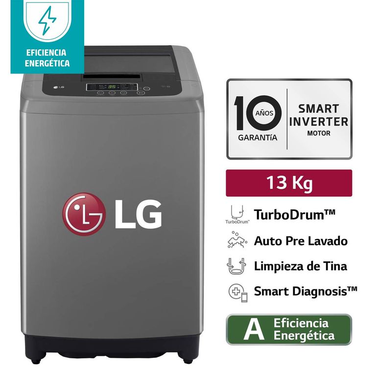Lavadora de 13 kg carga superior WT13BPBK