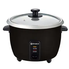 IMACO - Olla arrocera Multiusos RC006N 0.6 Litros 350 Watts Negro