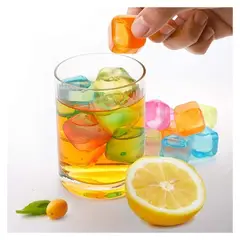 GENERICO - Cubos de Hielo de Colores Reutilizables Cubos 12 Unidades.