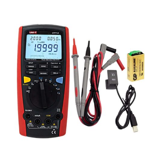 Multímetro Digital con Capacitancia Frecuencia y Temperatura UT71A