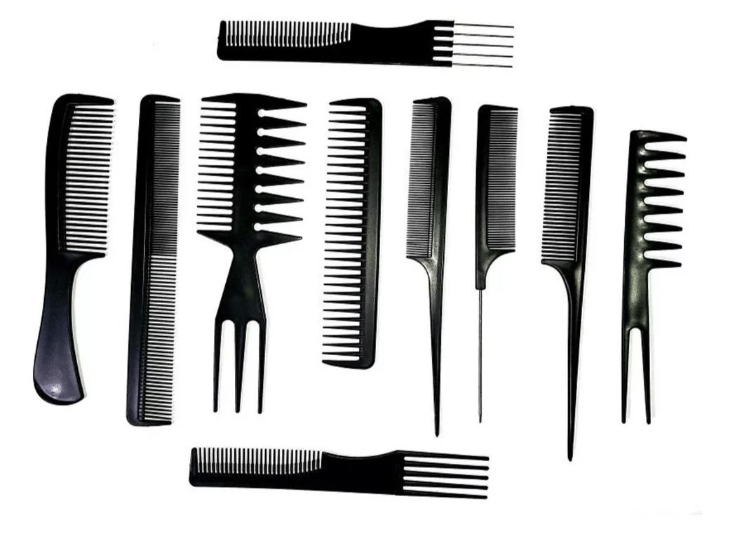 Peines Set Completo Cabello 10 Piezas Peluquerías, Barberías