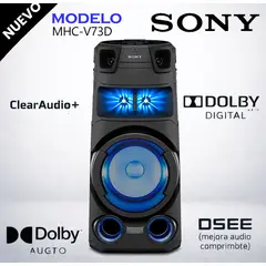 SONY - Minicomponente Alta Potencia con Bluetooth MHC-V73D