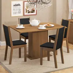 MADESA - Juego de Comedor Talita con 4 Sillas