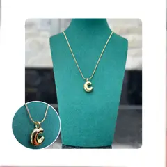 GENERICO - Collar con dije - Inicial C Dorado - XUP