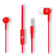 MOTOROLA - AUDÍFONOS EARBUDS 105 MICRÓFONO INCORPORADO / Rojo