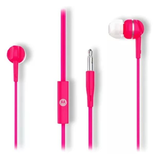 AUDÍFONOS EARBUDS 105 MICRÓFONO INCORPORADO / Rosado