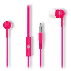 MOTOROLA - AUDÍFONOS EARBUDS 105 MICRÓFONO INCORPORADO / Rosado